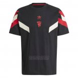 Camiseta Pre Partido del Manchester United 2024 Negro