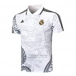 Camiseta Polo del Real Madrid Dragon 2024-2025 Blanco
