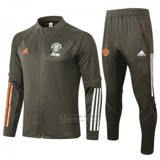 Chandal de Chaqueta del Manchester United 2020-2021 Verde - madridshop