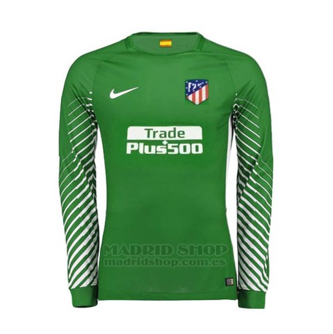Camiseta Atletico Madrid Portero Manga Larga 2017-2018 Verde - madridshop